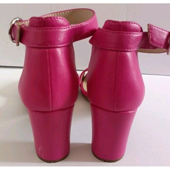 LIFE STRIDE Ankle Strap Sandals Averly Size 8.5 Pink Women's High Heel Shoes - Picture 4 of 11